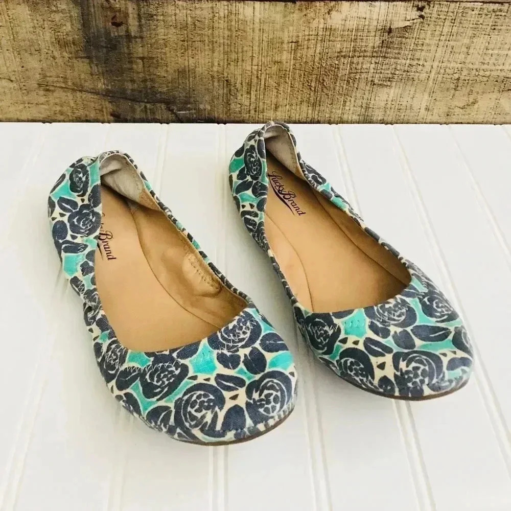 Lucky Brand floral shoes
